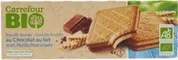 Biscuits fourrés au chocolat au lait