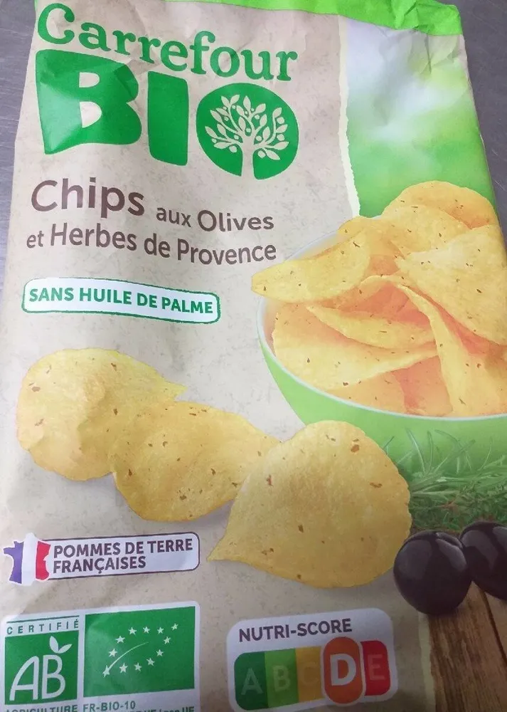 Chips aux olives et herbes de Provence