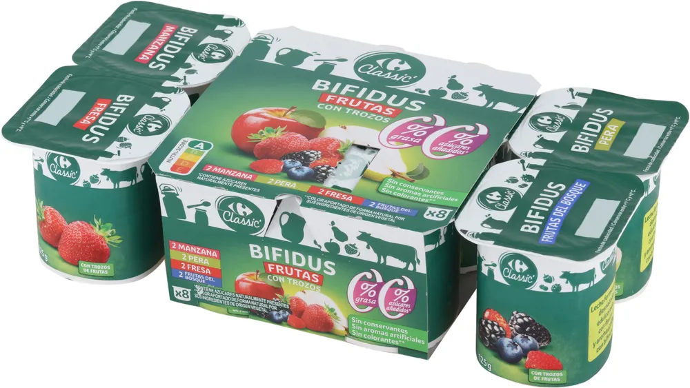 Bif 00% Con Frutas (Fresa, Frutos bosque, Manzana y Pera)