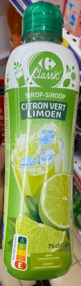 Sirop citron vert
