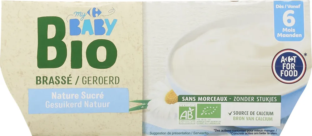 Brassé nature sucré