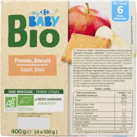 Baby bio pomme biscuit