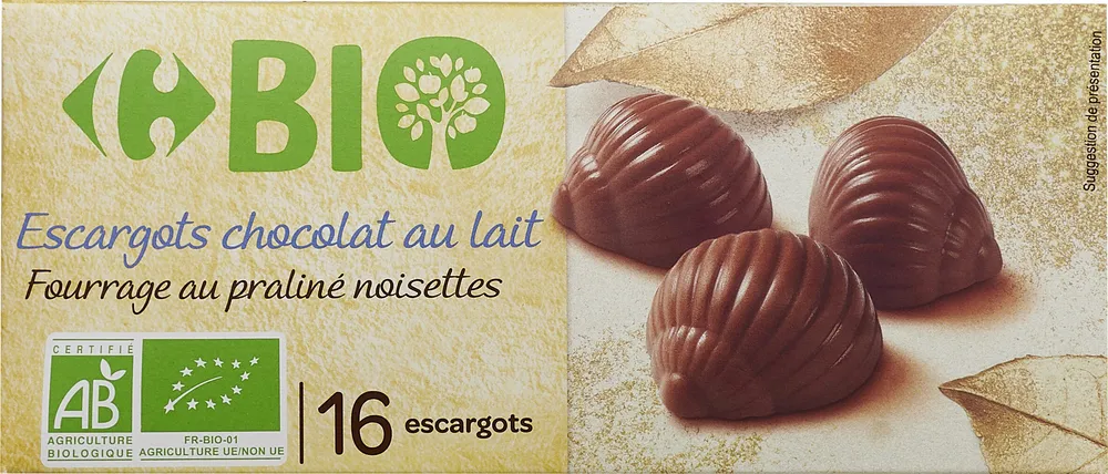 Escargots chocolat au lait