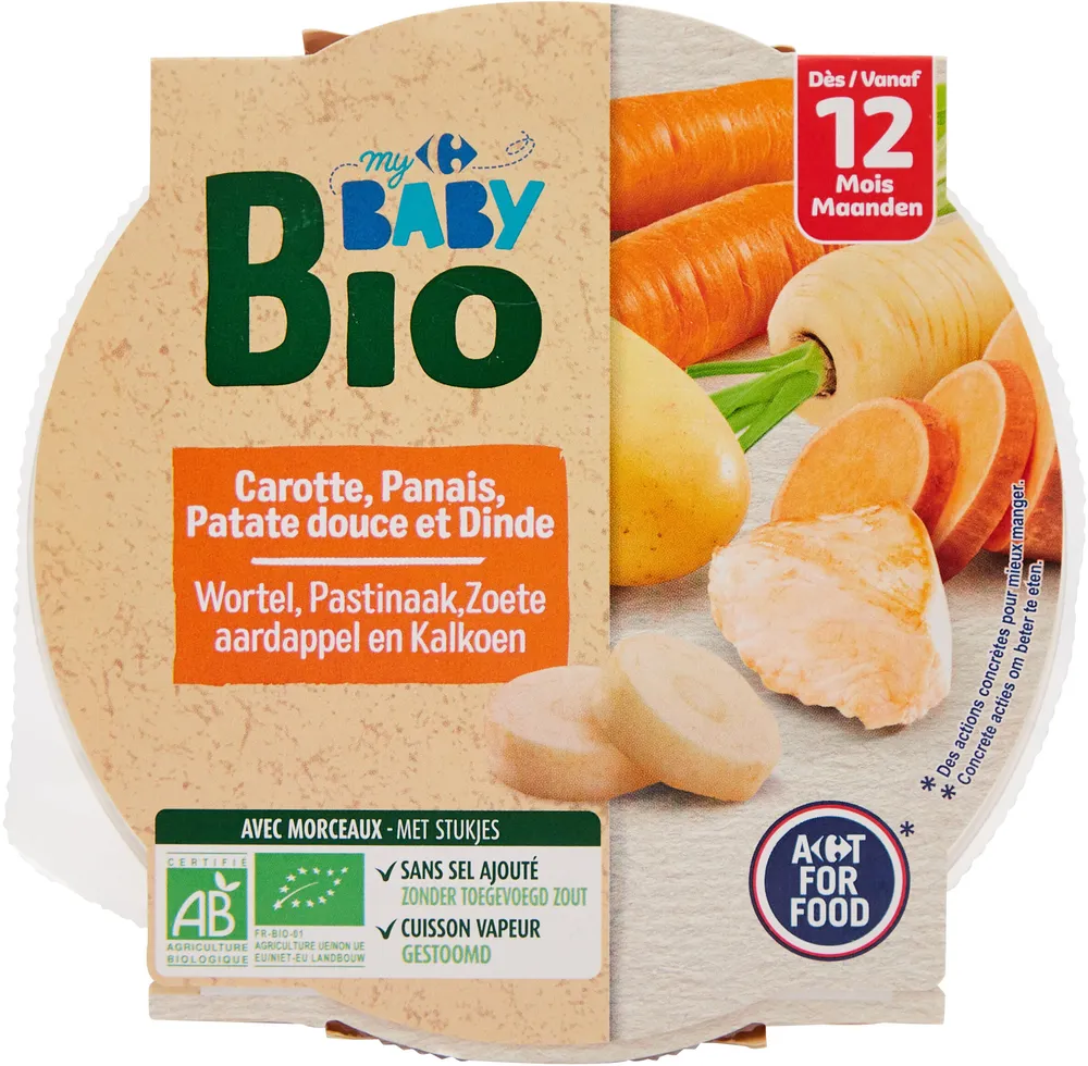Carotte,panais,patate douce et dinde