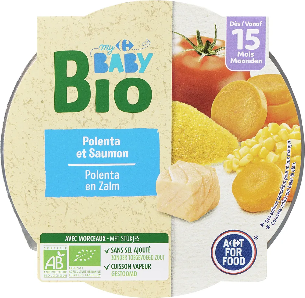 Polenta et saumon