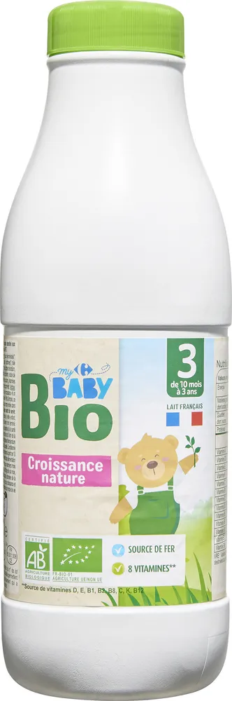 Lait de croissance bio