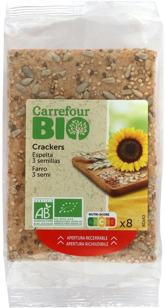 Crackers Espelta 3 semillas