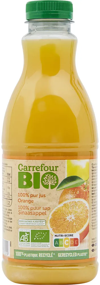 100% pur jus Orange Sans pulpe