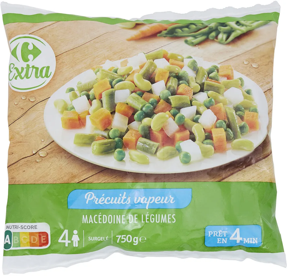 Précuits vapeur Macédoine de légumes