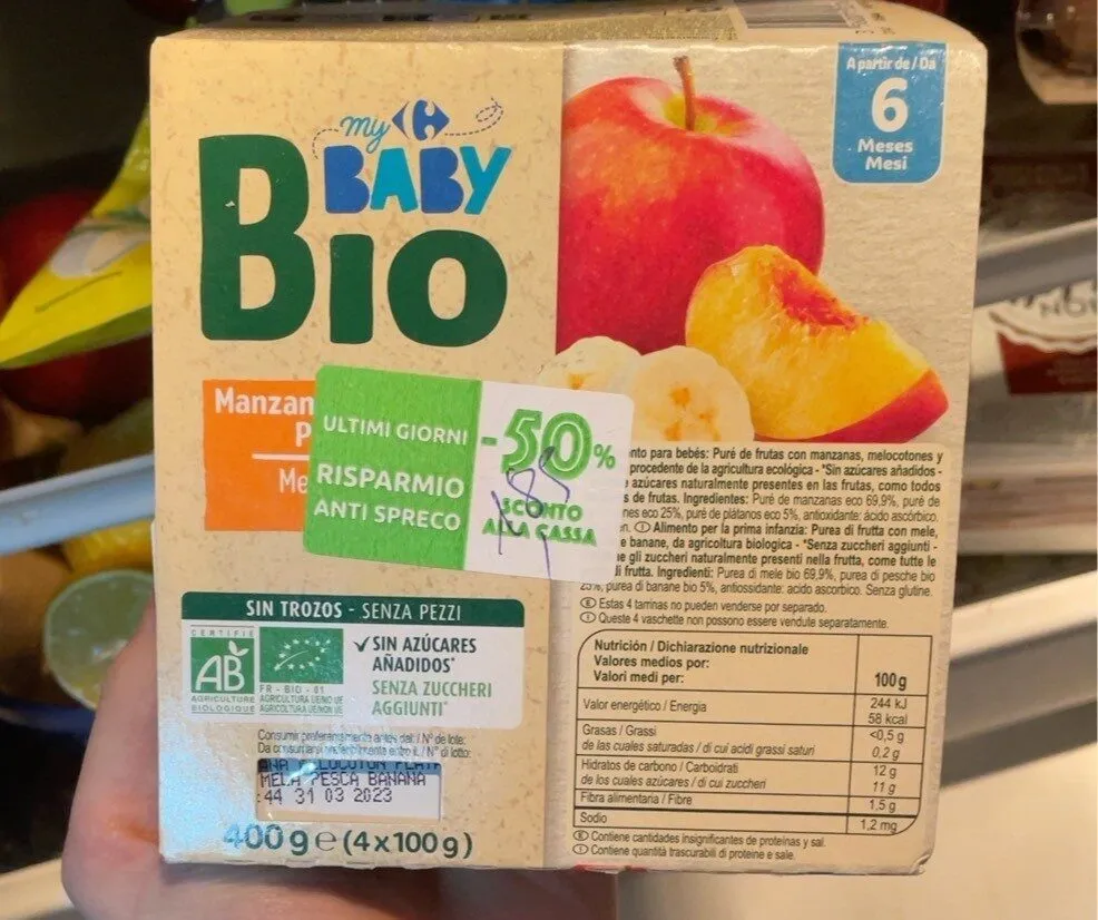 Pomme, Pêche, Banane