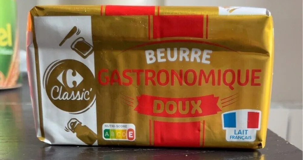 Beurre gastronomique doux