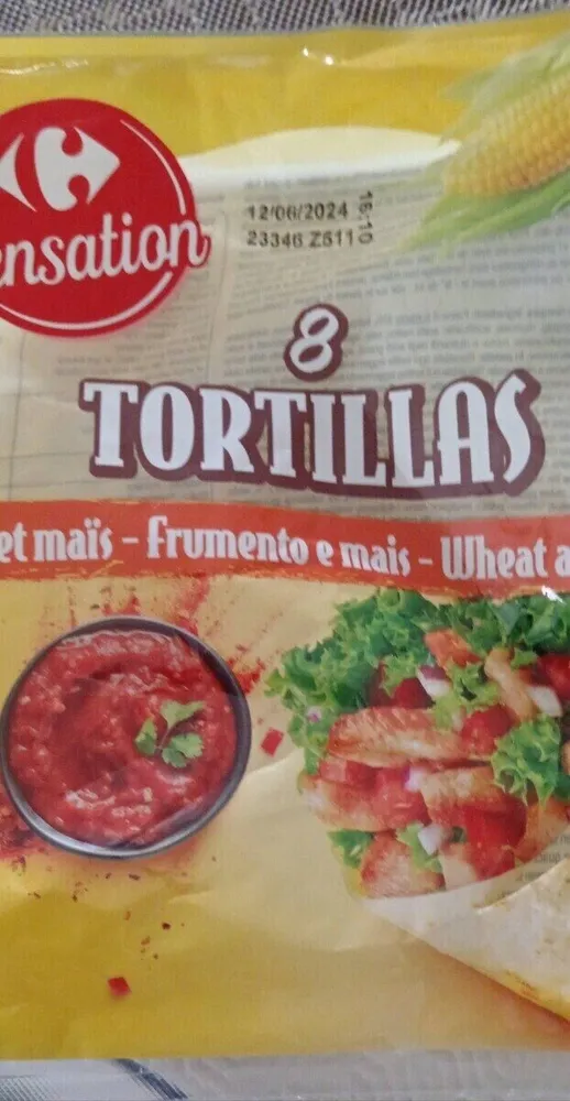 8 tortillas