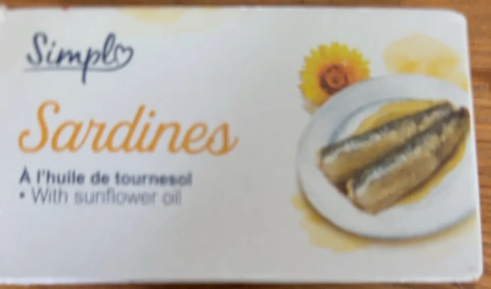 Sardines
À l'huile de tournesol
• With sunflower oil