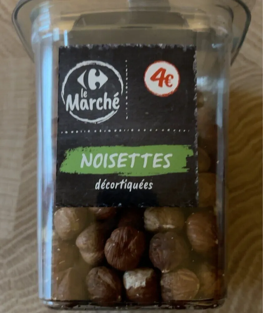Noisettes décortiquées