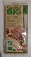 Tablette lait , éclat de noisette