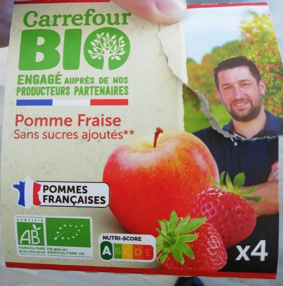 Compote pomme fraise