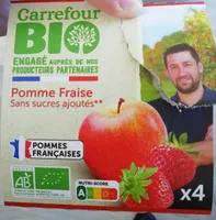 Compote pomme fraise