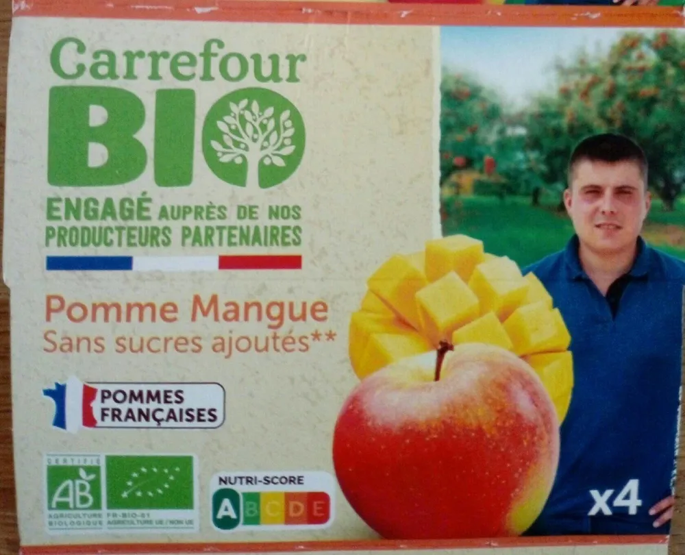 Pomme Mangue Sans sucres ajoutés**