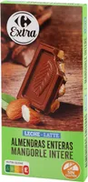 Chocolate con leche con almendras enteras