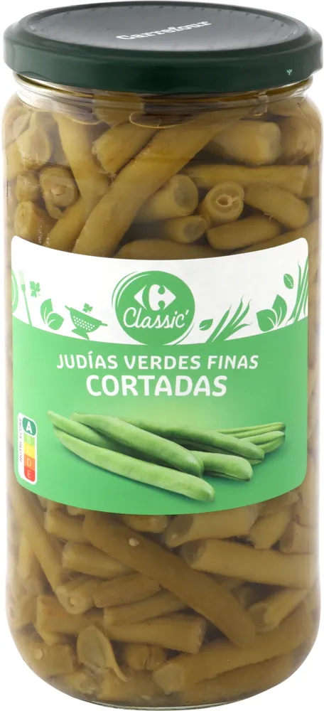 Judías verdes finas cortadas