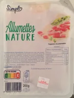 Allumettes nature