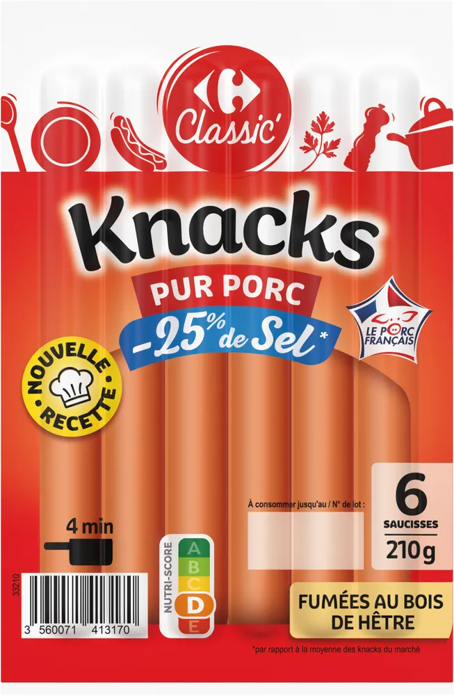Knacks Pur Porc