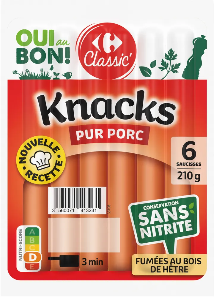 Knacks pur porc