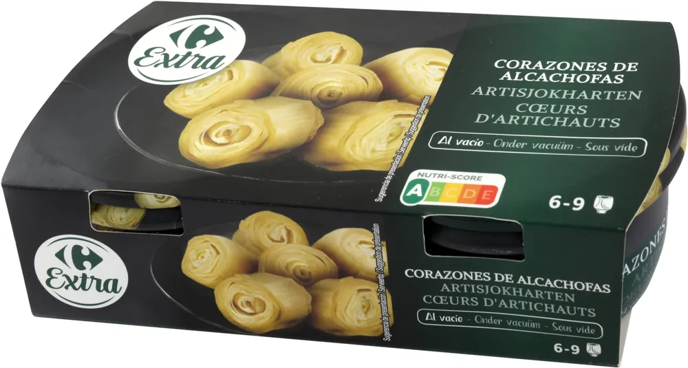 Corazones de alcachofas al vacío