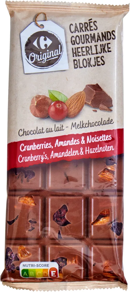 CARRÉS GOURMANDS chocolat au lait