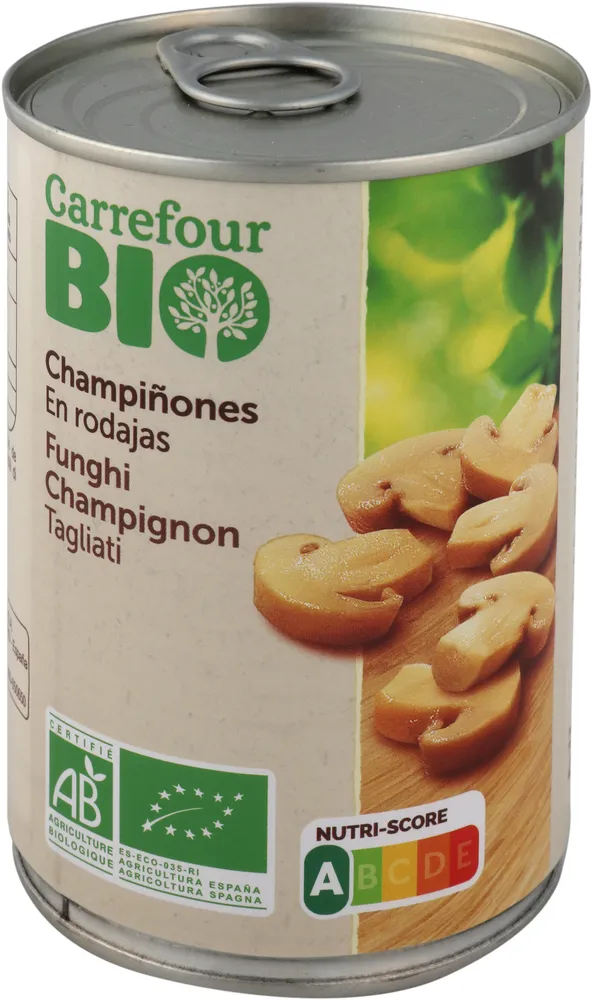 Champiñones laminados