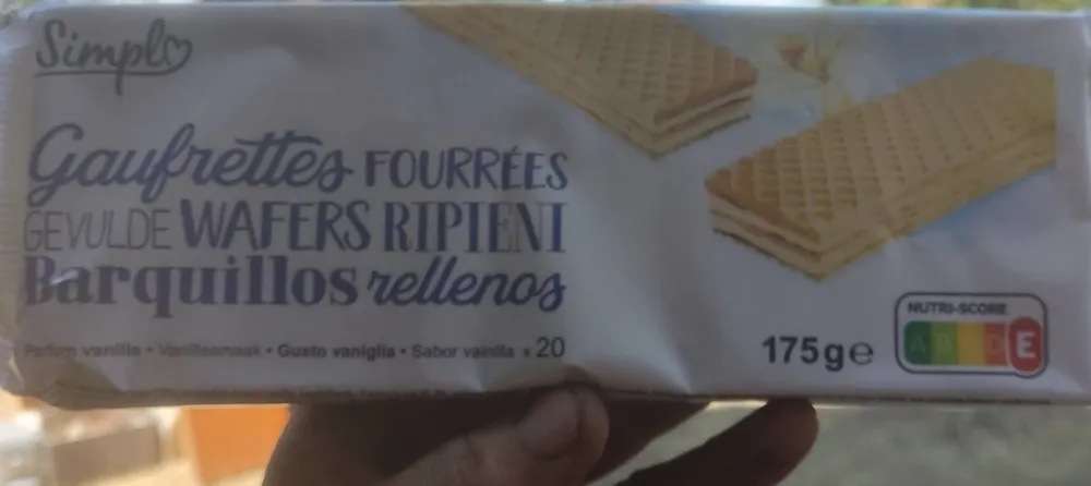 Gaufrettes Fourrrées