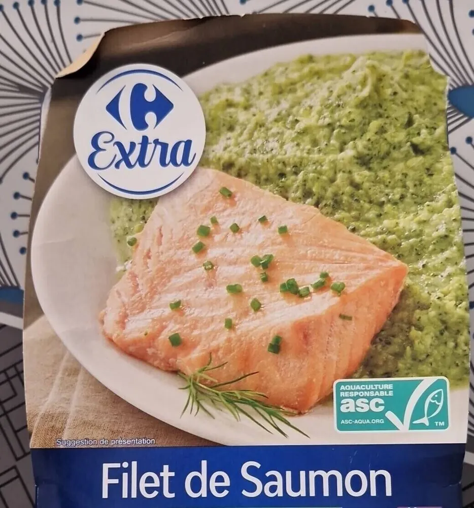 Filet de saumon purée de brocolis