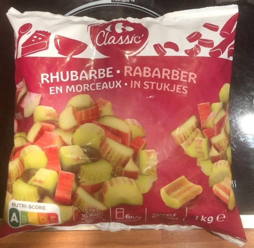 Rhubarbe en morceaux surgelés