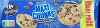 COOKIES MAXI CHUNKS* ET PÉPITES DE CHOCOLAT *Gros morceaux de chocolat