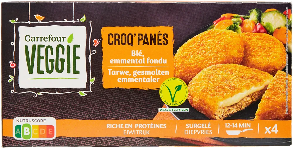 Croq' Panés FROMAGE blé, emmental fondu