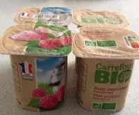 Yaourt brasse framboise carrefour bio