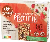 Barrita proteína sabor frutos rojos