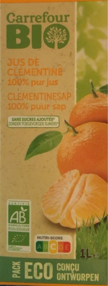JUS DE CLÉMENTINE 100% pur jus