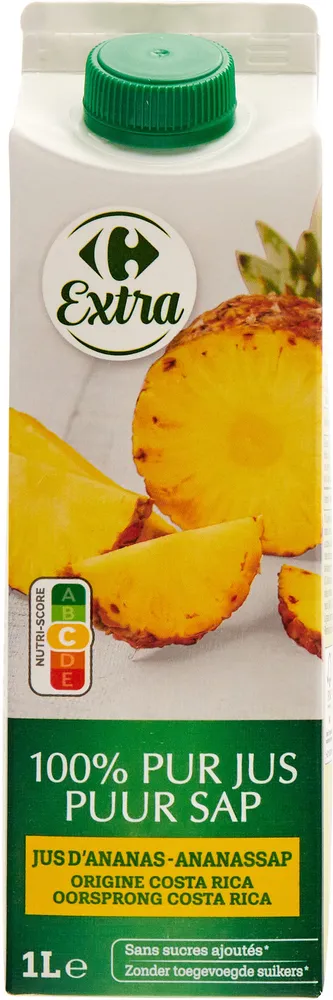 100% pur jus ananas origine costa rica