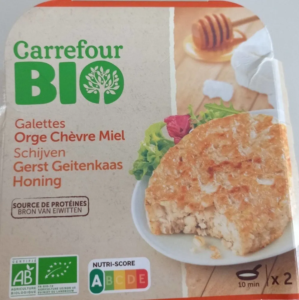 Galettes Orge Chèvre Miel