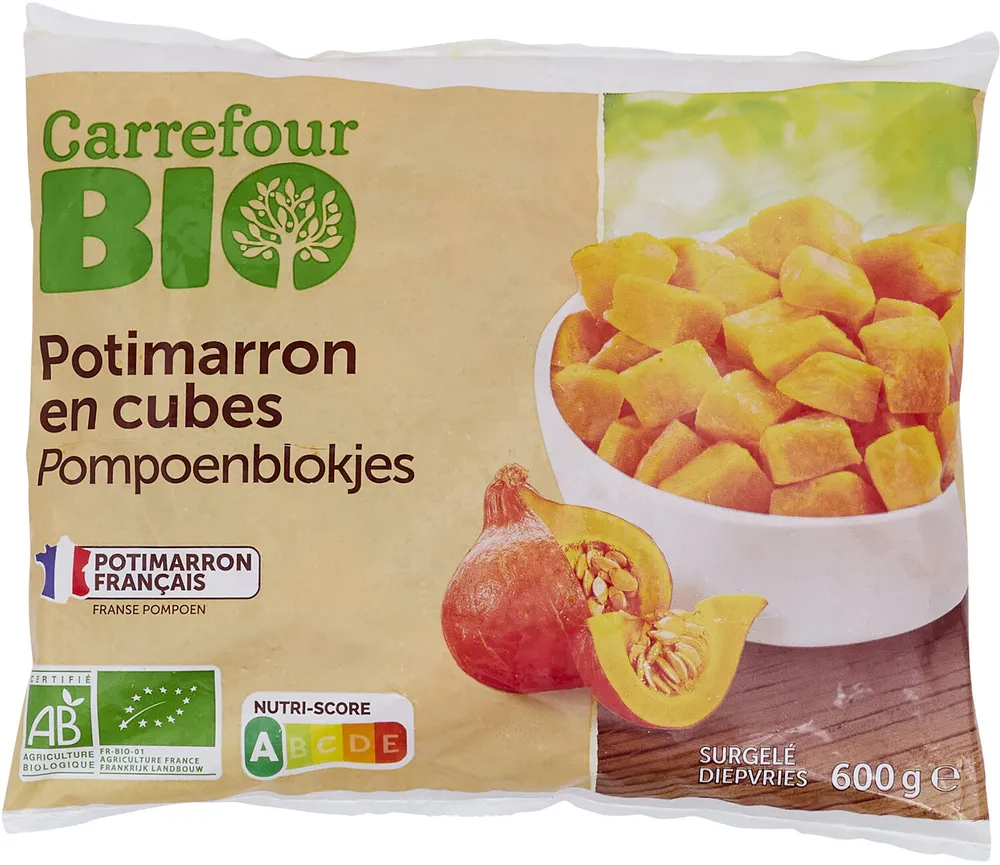 Potimarron en cubes