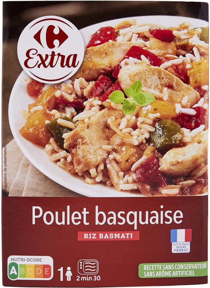 Poulet basquaise RIZ BASMATI