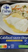 Cabillaud sauce citron Riz et petits légumes
