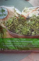 légumes verts assaisonnés