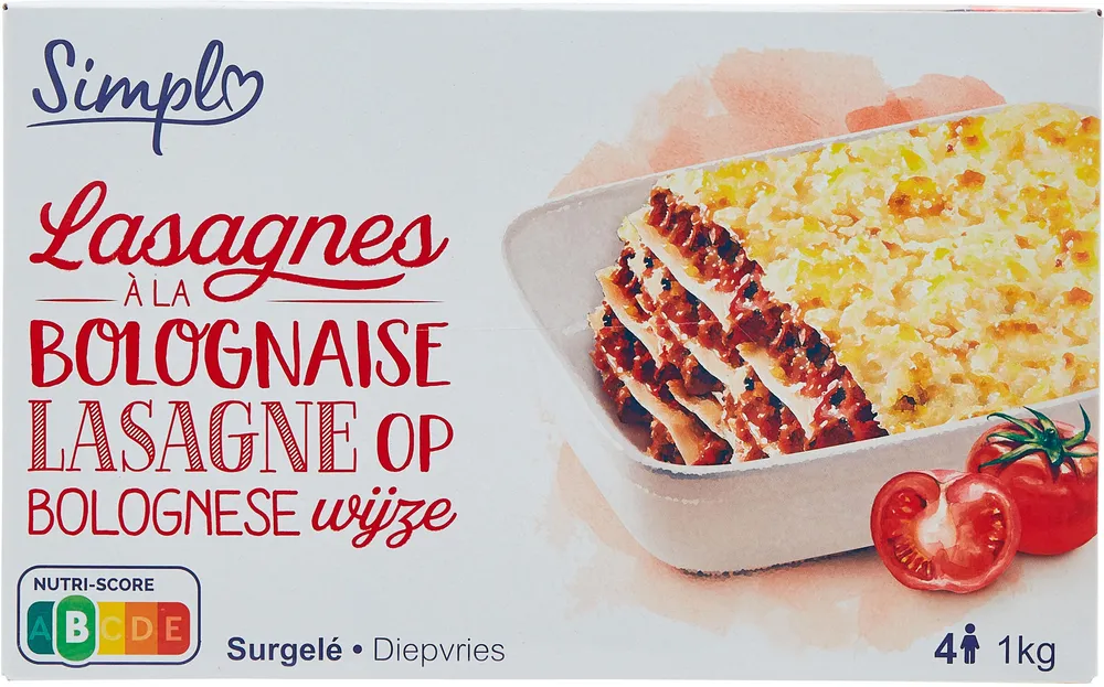 Lasagnes à la BOLOGNAISE Bœuf et soja