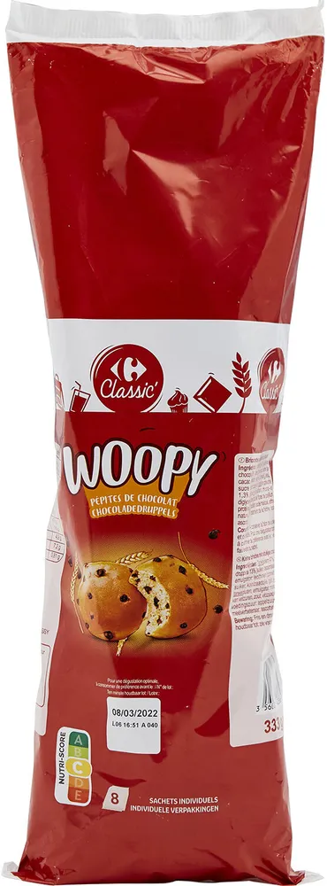 Woopy pépites de chocolat