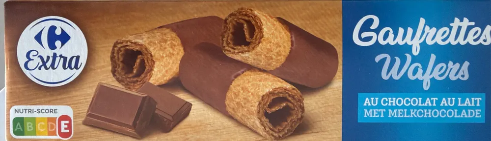 Gaufrettes au chocolat au lait