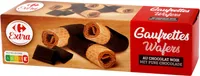 Barquillo de chocolate negro