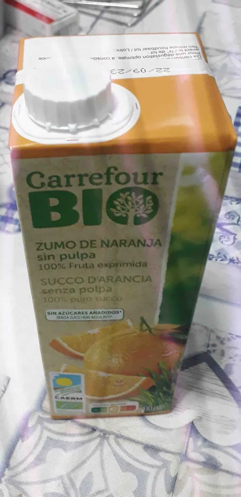 zumo de naranja