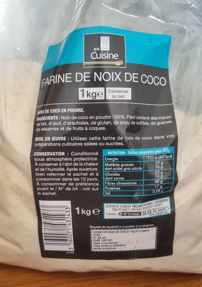 Farine de noix de coco